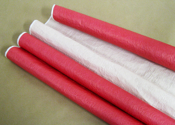 Бумага Эколюкс (жатая) пастель Красный / Кофе с молоком